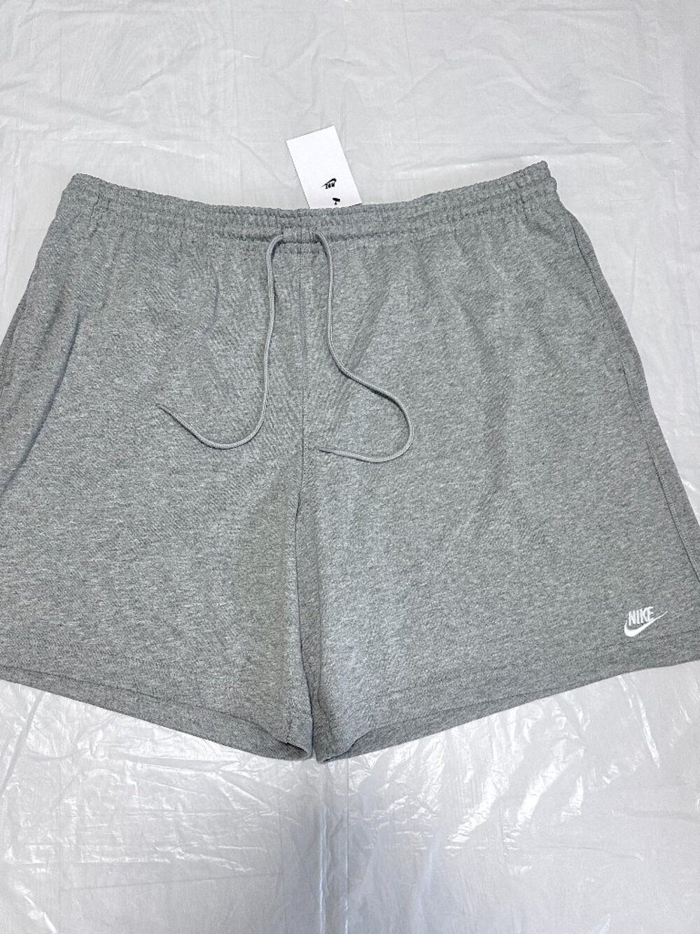 NEW Nike Men's Standard Fit Club Knit Cotton Shorts Grey Heather FQ4359-063 2XL